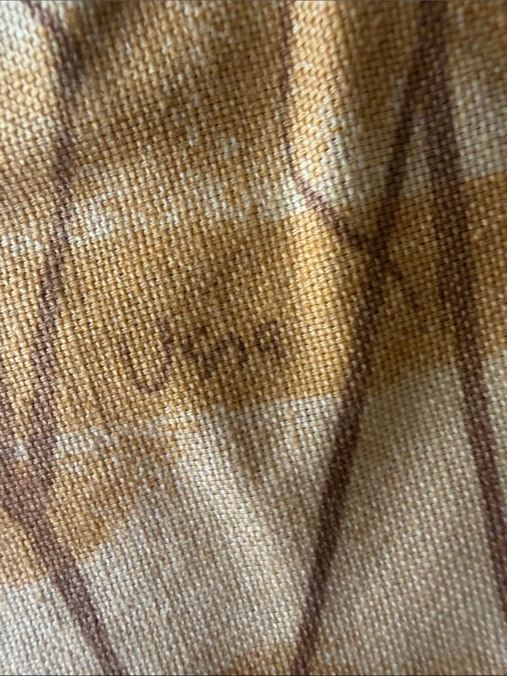 Vera Neumann “Chinese Grass” or “Golden Field of Wheat” Rectangle Tablecloth
